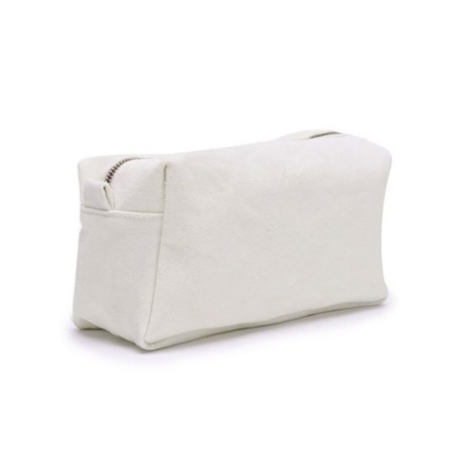 Metal Zippered Canvas Cosmetic Bag Sold For Wholesale From Thailand